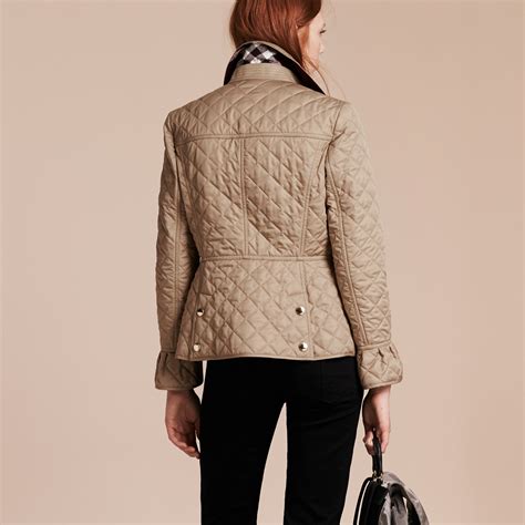 burberry peplum quilted jacket|Burberry cashmere jacket.